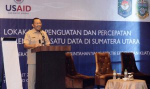 Ilyas Sitorus Hadiri Lokakarya Penguatan dan Percepatan Implementasi Satu Data di Sumut