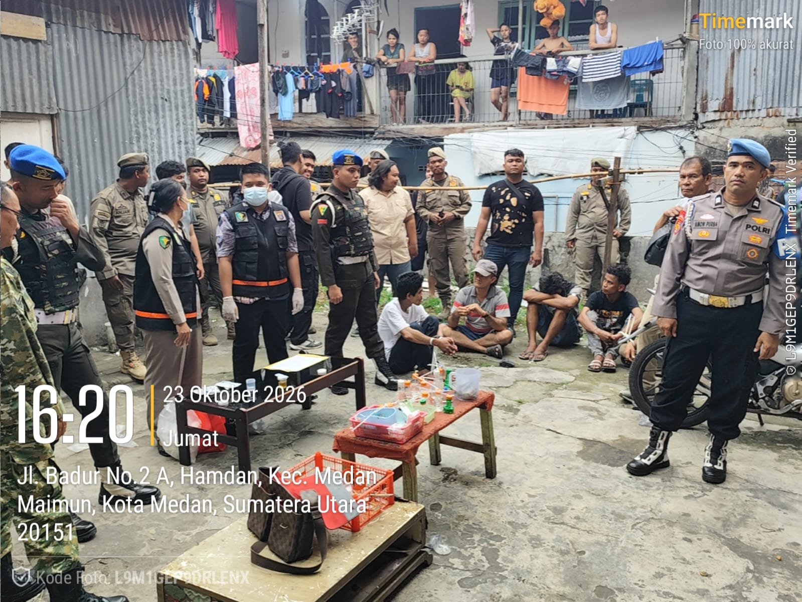 polda sumut grebek sarang narkoba